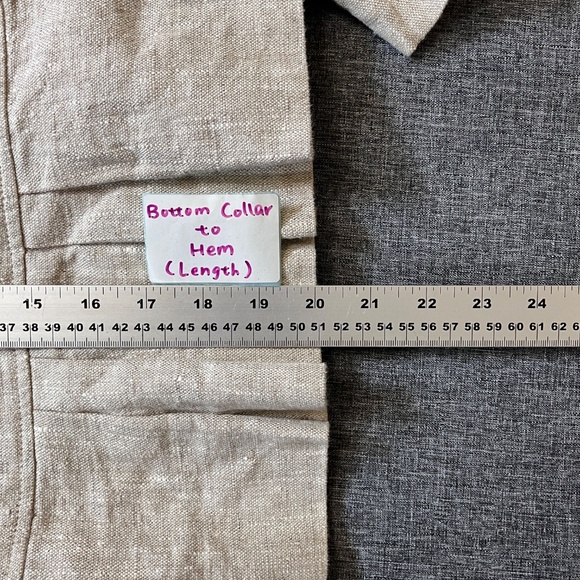 Hobbs 100% Linen Flax Blazer Jacket - Women's Size Beige - 14 UK - Picture 9 of 10